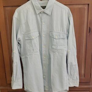 Orvis Men's Light Blue Shirt Jacket